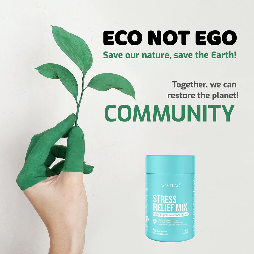 Suplemento de ashwagandha para mujeres con L-teanina y magnesio. Alivio del estrés, concentración y relajación. Píldora para la ansiedad.