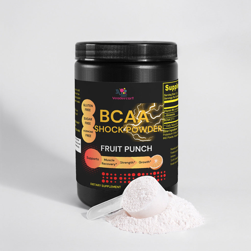 BCAA Shock Powder Impulsa el crecimiento muscular, mejora la recuperación y aumenta el rendimiento