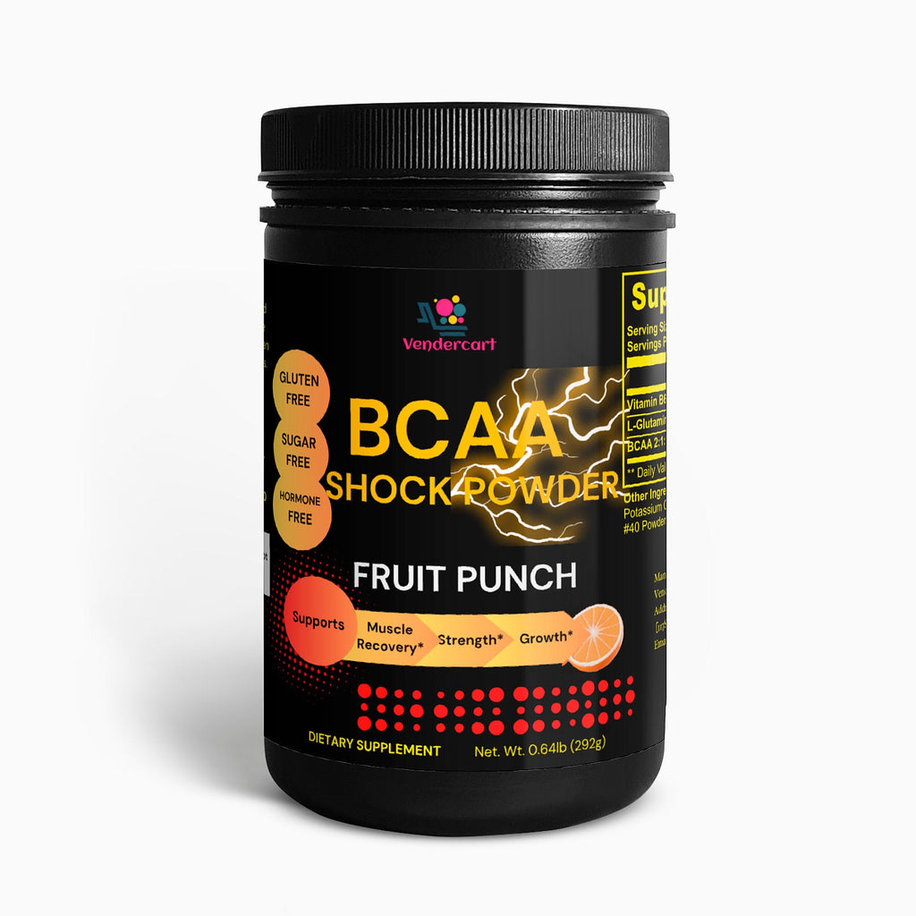 BCAA Shock Powder Impulsa el crecimiento muscular, mejora la recuperación y aumenta el rendimiento